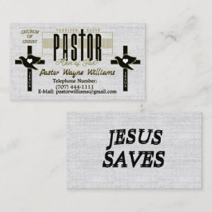 Pastor/Church Personlig Visitkort