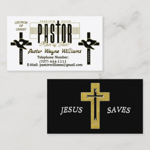 Pastor/Church Personlig Visitkort