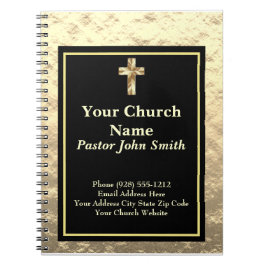 Pastor Classy Guld och Black Office Journal Anteckningsbok
