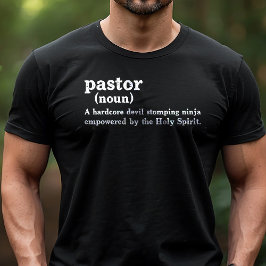 Pastor Definition Funny Religiösa Faith T Shirt