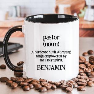 Pastor Definition Rolig Religiös Anpassad Namn Mugg