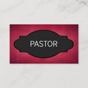 Pastor Elegant Namn Plate Visitkort