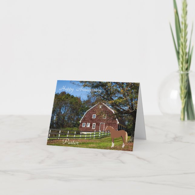 Pastor för lycklig-årsdagen kort (Framsida)