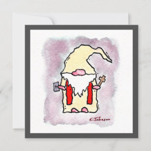 "Pastor Gnome"-hälsningskort Kort