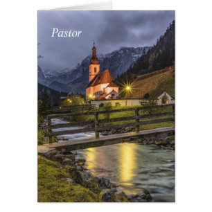 Pastor Hälsningskort