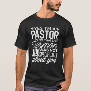 Pastor Ja, jag är pastor Tee Preacher Christian Ma