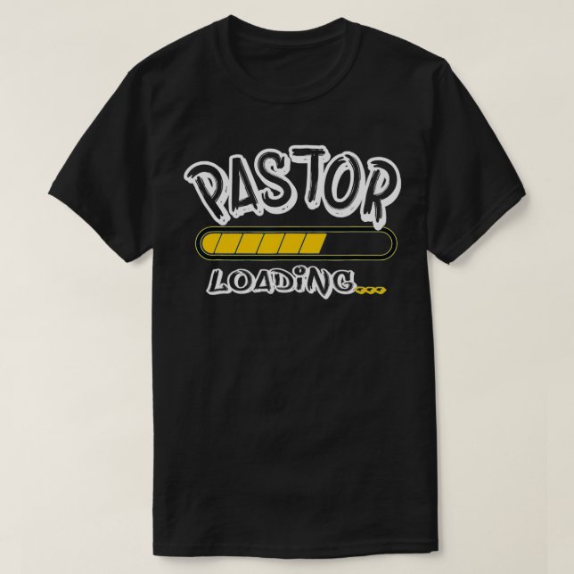 Pastor Loading Future T Shirt (Design framsida)