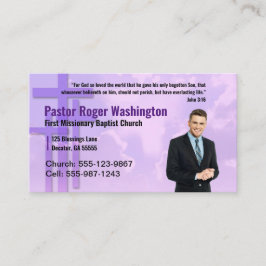 Pastor or eller Deacon Photo Church Affärskort Visitkort