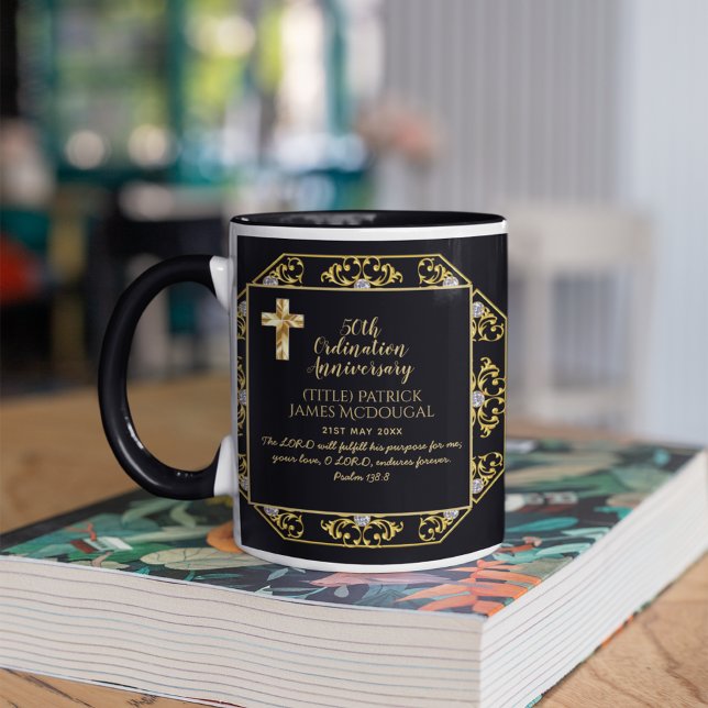 PASTOR Ordination Anniury Bible Verse Gift New Mugg (Skapare uppladdad)