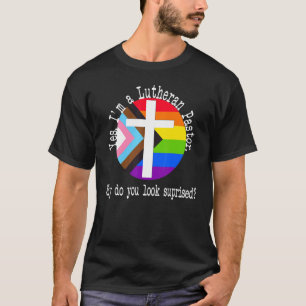 Pastor Pride för Ally Lgbtqia+ Lutheran Inclusive T Shirt