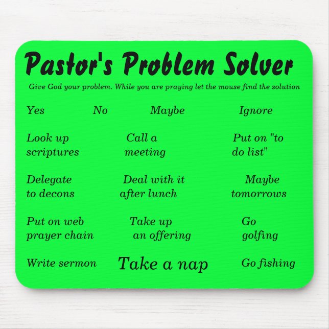 Pastor problemSolver, gegud ditt problem…., Musmatta (Framsidan)