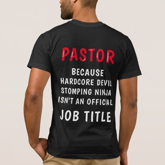 Pastor T Shirt (Baksida)