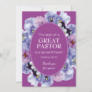 PASTOR-UPPSKATTNING TJÄNSTEMÄN BLOMMIGT TACK