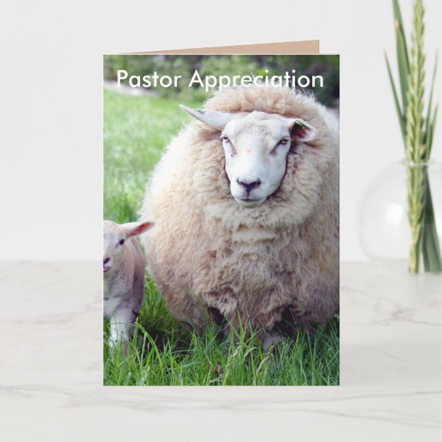 Pastor-uppskattningskort Kort (Framsida)