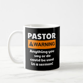 Pastor Warning jag kan sätta dig i en sermon Kaffemugg