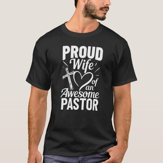 Pastor Wife Appreciation Christian Quotes Pastor W T Shirt (Framsida)