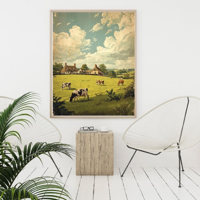 Pastoral Charm – Vintage English Countryside Art  Poster (Skapare uppladdad)