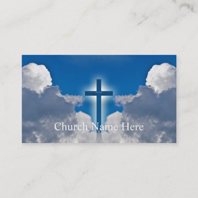 Pastoral Information Church Info Clergy Cards Visitkort (Framsida)