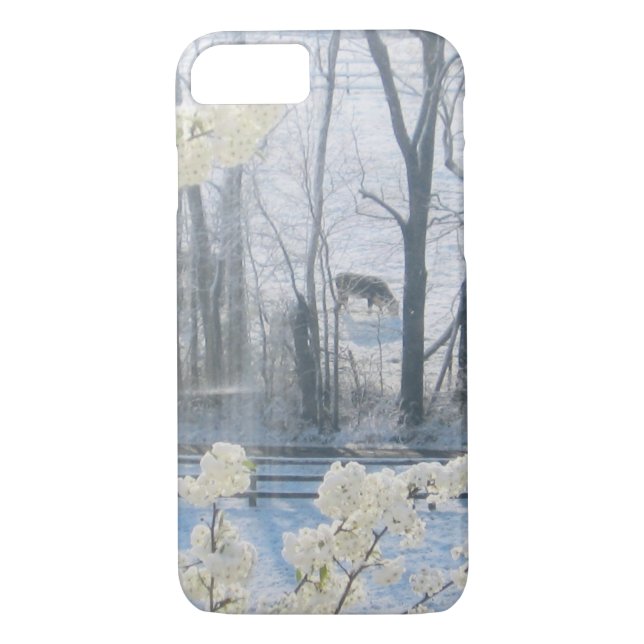 Pastoral Nature Scenery in Winter Case-Mate iPhone Skal (Baksida)