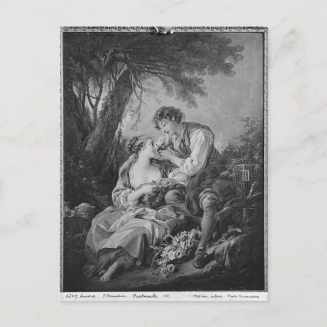 Pastoral scene vykort (Framsida)