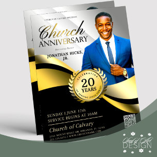 Pastoral Service Black & Guld Reklamblad