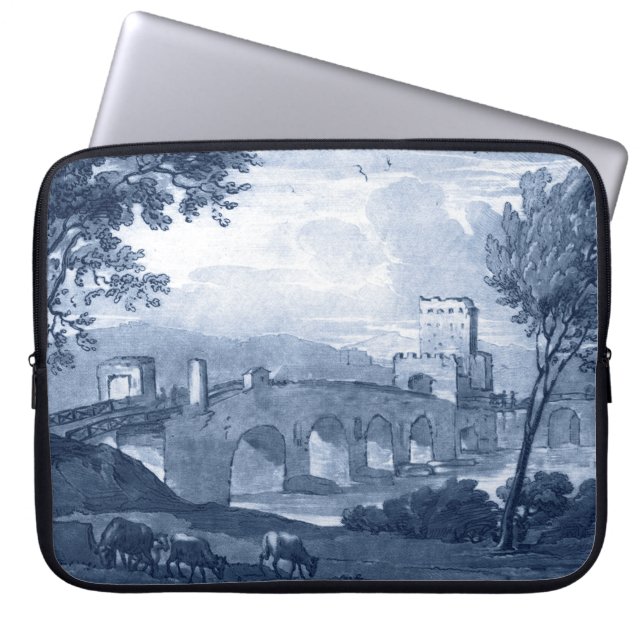 Pastoral Toile - Bridge Laptop Fodral (Framsidan)