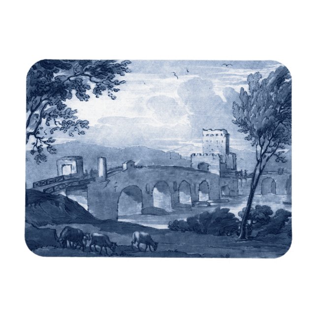 Pastoral Toile - Bridge Magnet (Horisontell)