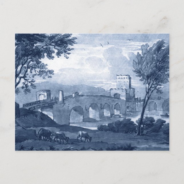 Pastoral Toile - Bridge Vykort (Framsida)