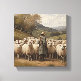 Pastoral Tranquilitet Canvas Wall Art