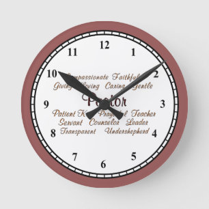 Pastorattribut Rund Klocka