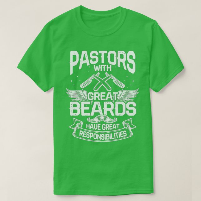 Pastorer med Underbara skäglor som svarar på Class T Shirt (Design framsida)