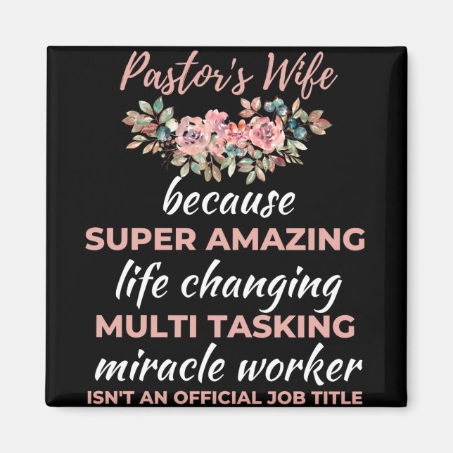 Pastorfrun för att Toppen Life Changing Magnet (Framsidan)