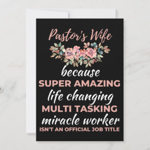 Pastorfrun för att Toppen Life Changing Tack Kort