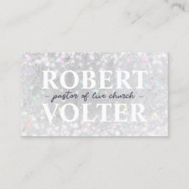 Pastorkort för religiösa i vit Snö Visitkort