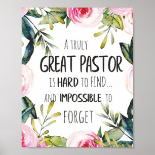 Pastorn för pastorgillandegåvan tackar dig att poster