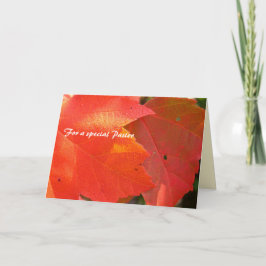Pastorns avskrivning - Foliage Tack Kort