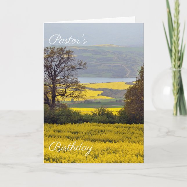 Pastorns födelsedag kort (Framsida)