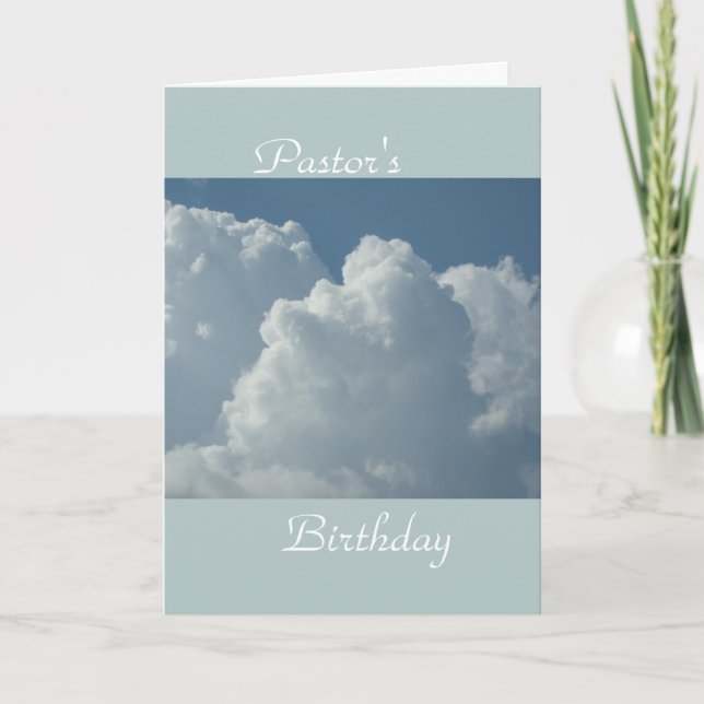 Pastorns födelsedag kort (Framsida)