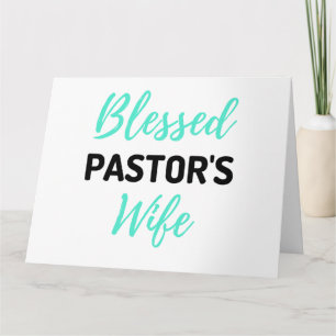 Pastorns fru bl kort