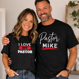 Pastorns fru Jag älskar min pastor Oversize Kristn T Shirt