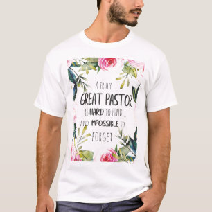 Pastorpresent Tacksamhet till pastor Citat T Shirt