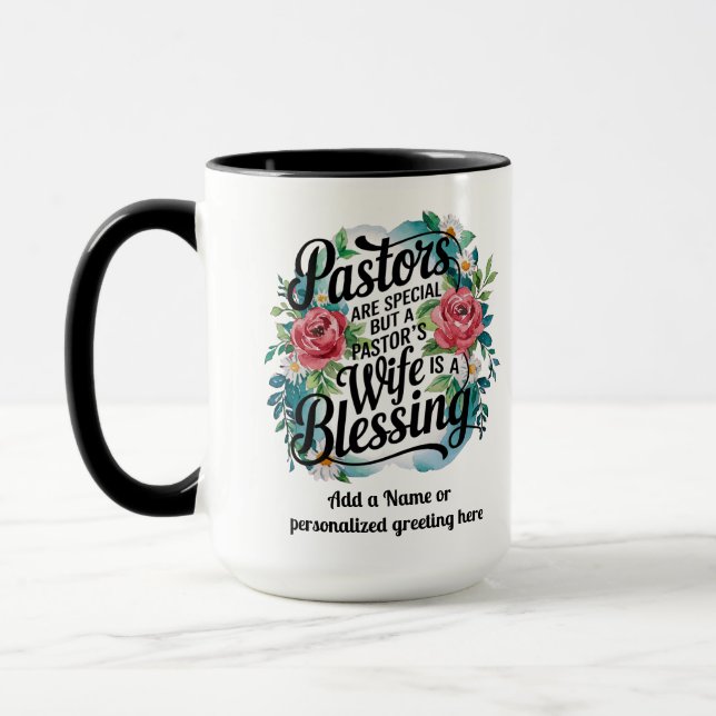 ✝️ Pastors fruar apprecision Gift Bluting Anpassni Mugg (Vänster)