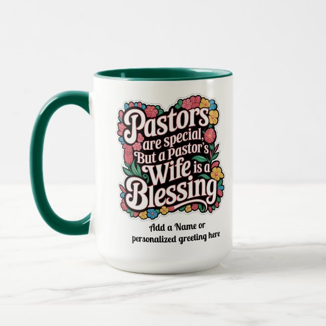 ✝️ Pastors fruar apprecision Gift Bluting Anpassni Mugg (Vänster)