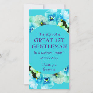 Pastoruppskattning 1ST GENTLEMAN - tackkort