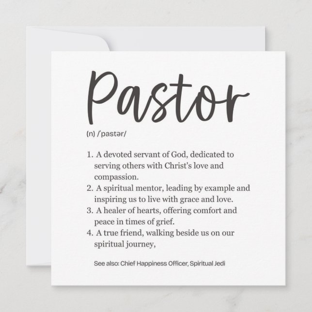 Pastoruppskattning Kort (Framsida)