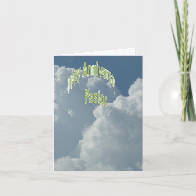 Pastot på Lycklig-årsdagen Kort (Framsida)