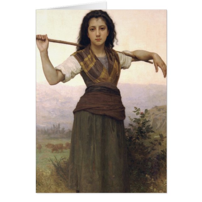 pastourelle bra art hälsningskort (Framsidan)