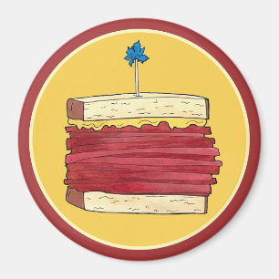 Pastrami på Rye NYC Kosher Jewish Deli Sandwich Magnet
