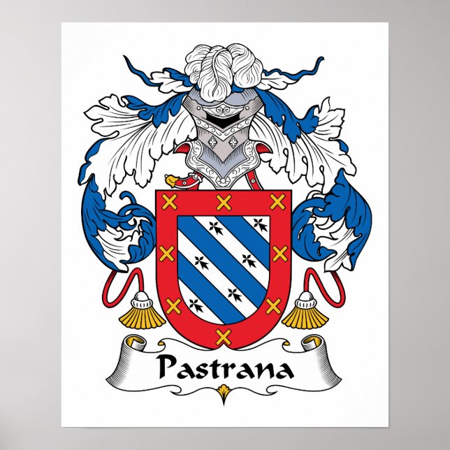 Pastrana Family Crest Poster (Framsidan)