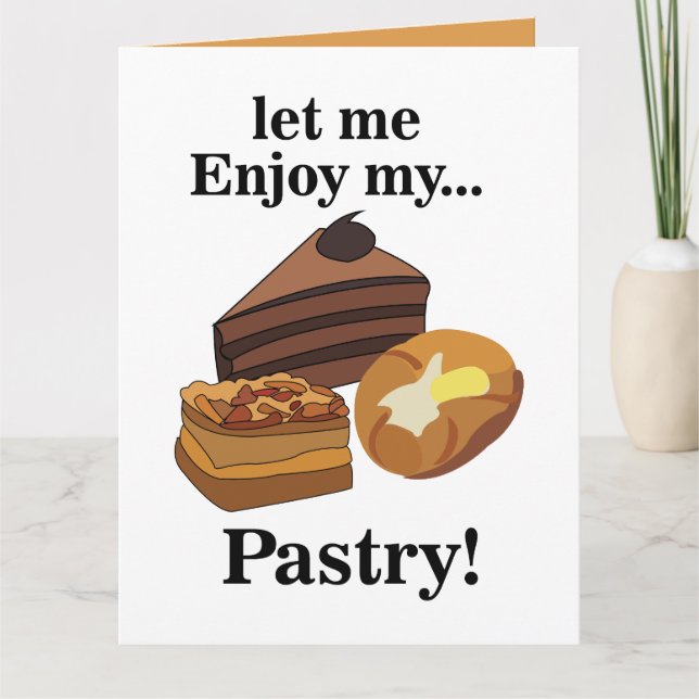 Pastries Dessert Baker Chef Kort (Framsida)